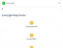 Tablet Screenshot of help.limelightcrm.com